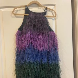 Cynthia Rowley Feather dress